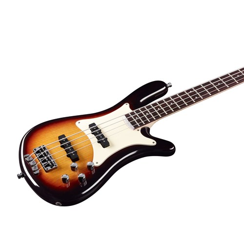 Warwick TeamBuilt Pro Series Streamer CV 4-String Vintage Sunburst Transparent High Polish
